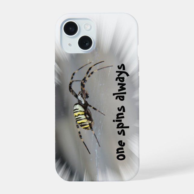 Coque iPhone 15 une housse d'iPhone que l'on fait tourner (Verso)