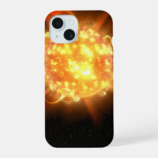 Coque iPhone 15 Une jeune naine rouge (Verso)