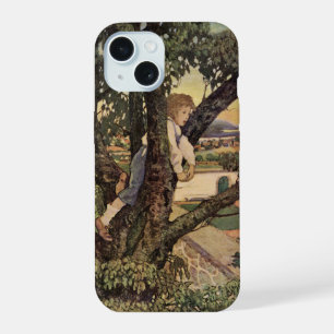 Coque iPhone 15 Une vue des arbres par Jessie Willcox Smith
