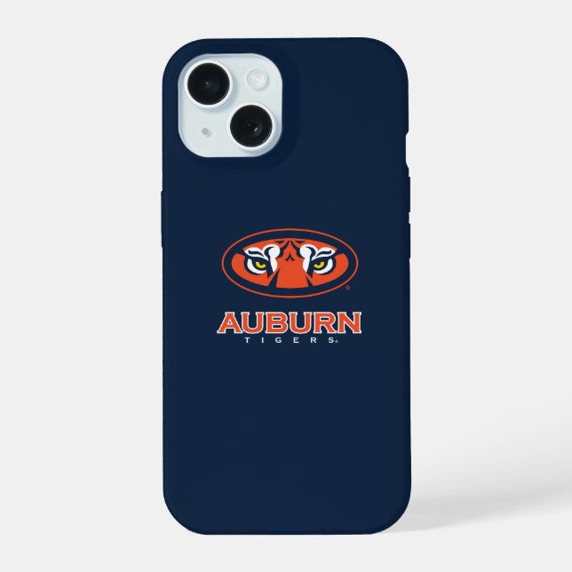 Coque iPhone 15 Université d'Auburn | Tigers d'Auburn (Verso)