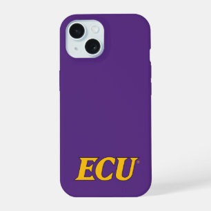 Coque iPhone 15 Université de Caroline de l'Est Logo ECU