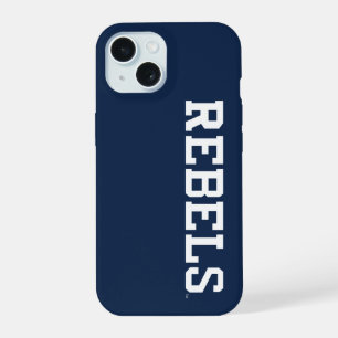 Coque iPhone 15 Université du Mississippi Marque verbale Rebels