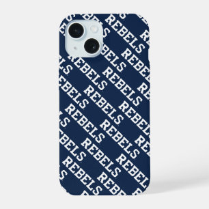 Coque iPhone 15 Université du Mississippi Marque verbale Rebels
