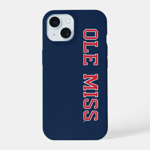 Coque iPhone 15 Université du Mississippi   Ole Miss Wordmark