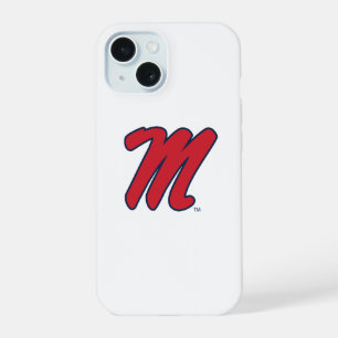 Coque iPhone 15 Université du Mississippi   Script M