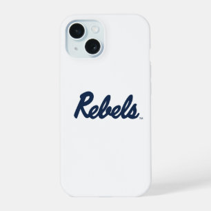 Coque iPhone 15 Université du Mississippi   Script Rebels