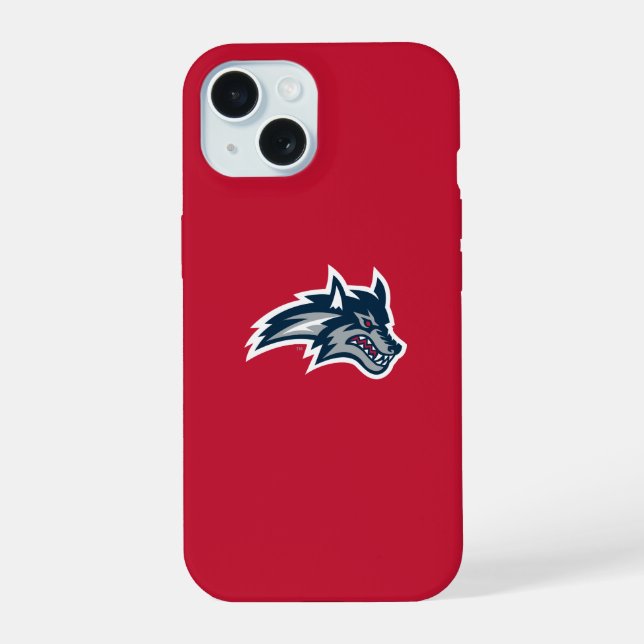 Coque iPhone 15 Université Stony Brook | Seawolves (Verso)