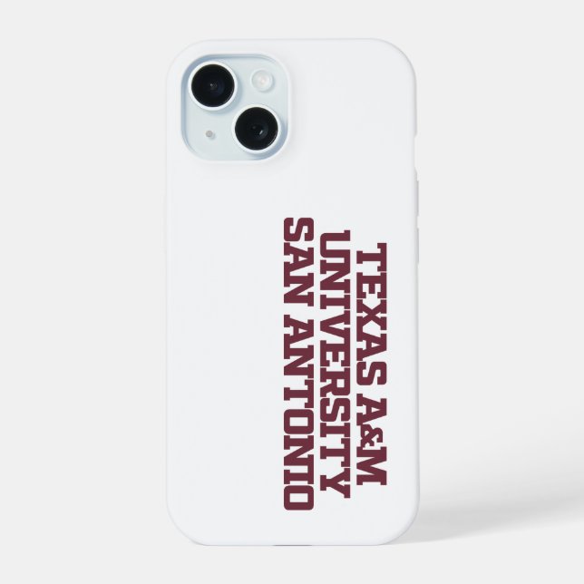 Coque iPhone 15 Université Texas A&M de San Antonio (Verso)
