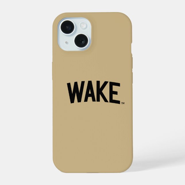 Coque iPhone 15 Université Wake Forest | Arche de réveil (Verso)