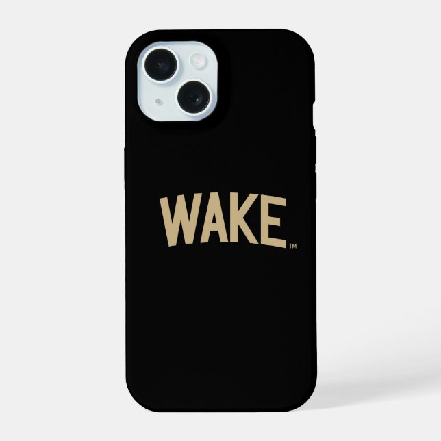 Coque iPhone 15 Université Wake Forest | Arche de réveil (Verso)