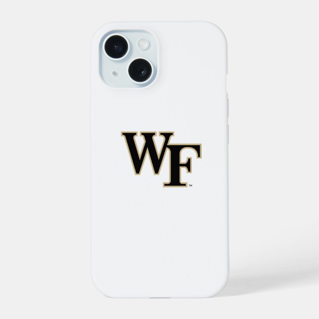 Coque iPhone 15 Université Wake Forest | WF (Verso)