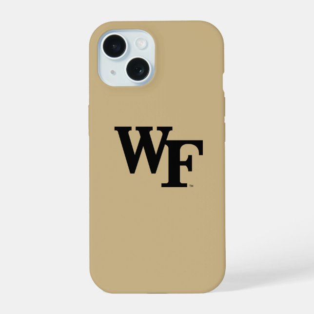 Coque iPhone 15 Université Wake Forest | WF (Verso)