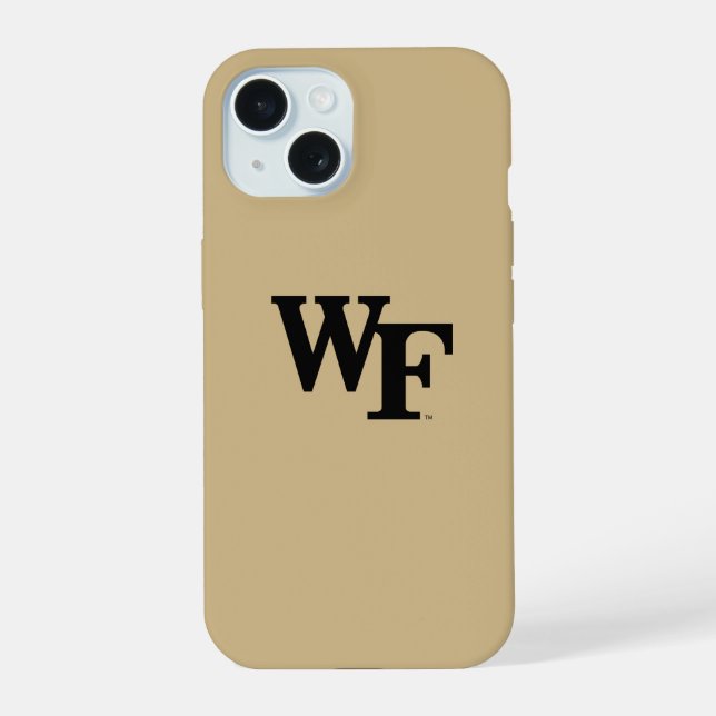 Coque iPhone 15 Université Wake Forest | WF (Verso)