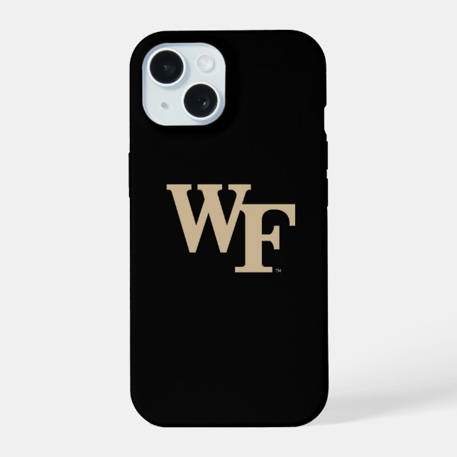 Coque iPhone 15 Université Wake Forest | WF (Verso)