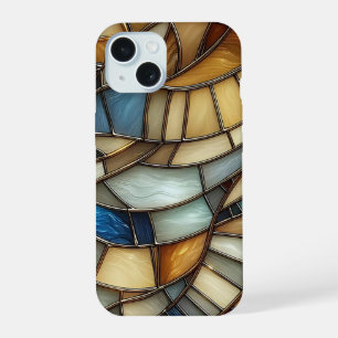 Coque iPhone 15 Vagues en Verre Coloré