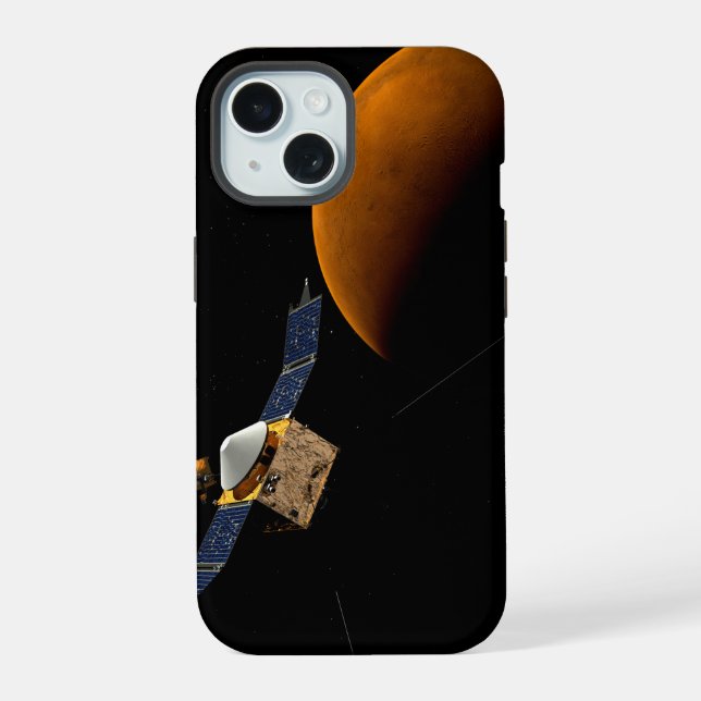 Coque iPhone 15 Vaisseau spatial Maven. (Verso)