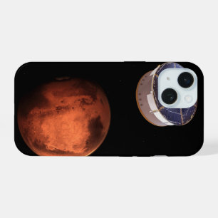 Coque iPhone 15 Vaisseau Spatial Transportant Le Rover Perseveranc