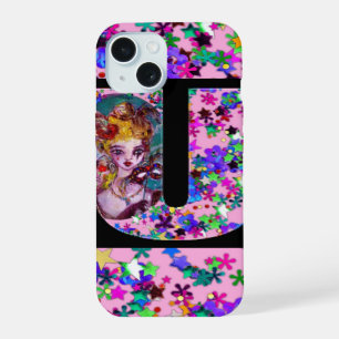 COQUE iPhone 15 VALENTINE VENETIAN MASQUERADE MONOGRAMME LETTRE U