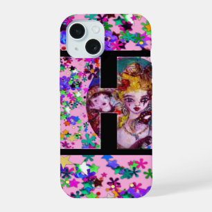 COQUE iPhone 15 VALENTINE VENITIEN MASQUERADE MONOGRAMME LETTRE H