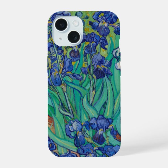 Coque iPhone 15 Van Gogh Irises (Verso)
