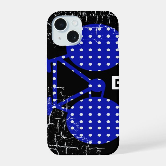 Coque iPhone 15 vélo . deux roues . vélo . cool (Verso)