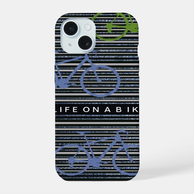 Coque iPhone 15 Vélos pour Motards (Verso)