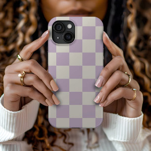 Coque iPhone 15 Vérification rétro Lilac