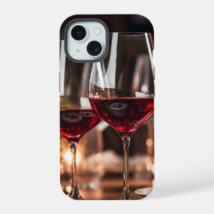 Coque iPhone 15 Verre amusant du vin