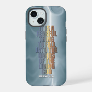 Coque iPhone 15 Verset biblique - Hébreux 10:31