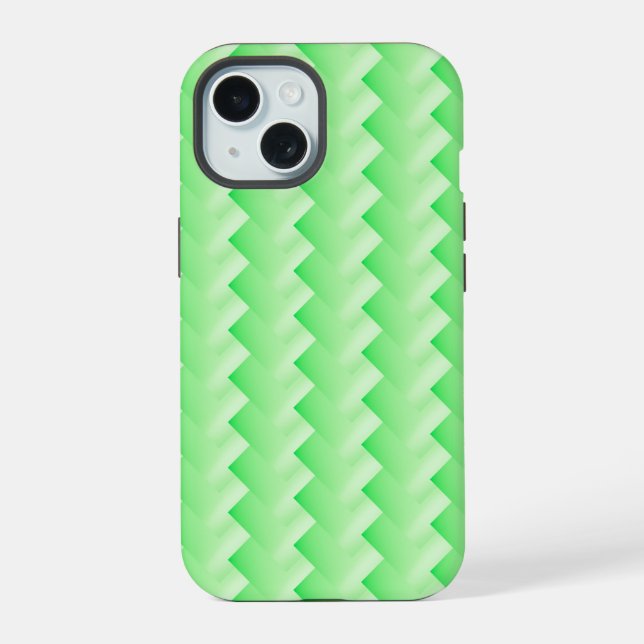 Coque iPhone 15 Vert dégradé en mélange  (Verso)