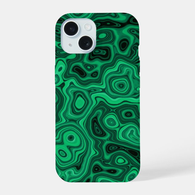 Coque iPhone 15 Vert malachite (Verso)