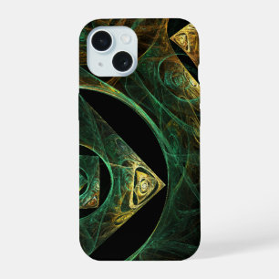 Coque iPhone 15 Vibrations magiques Art Abstrait