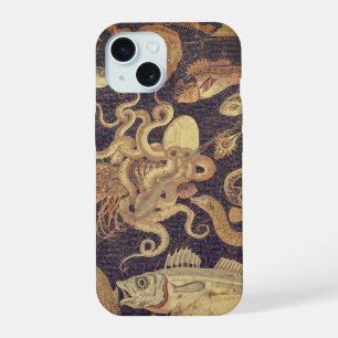 Coque iPhone 15 Vie marine, mosaïque de Pompéi