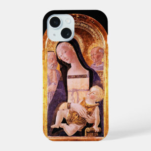 COQUE iPhone 15 VIERGE À L'ENFANT ET SAINTS