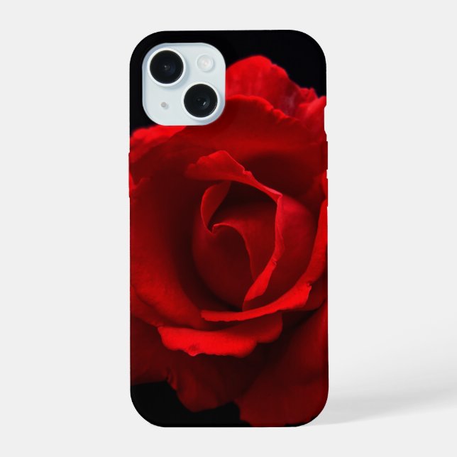 Coque iPhone 15 Viphme de Rose rouge (Verso)