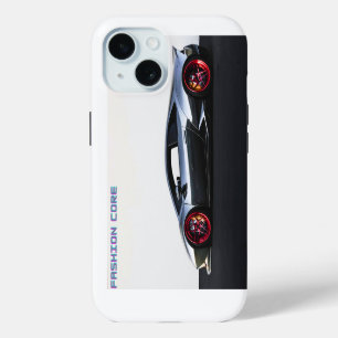 Coque iPhone 15 voiture super sport sur iphone15 case maté couvert