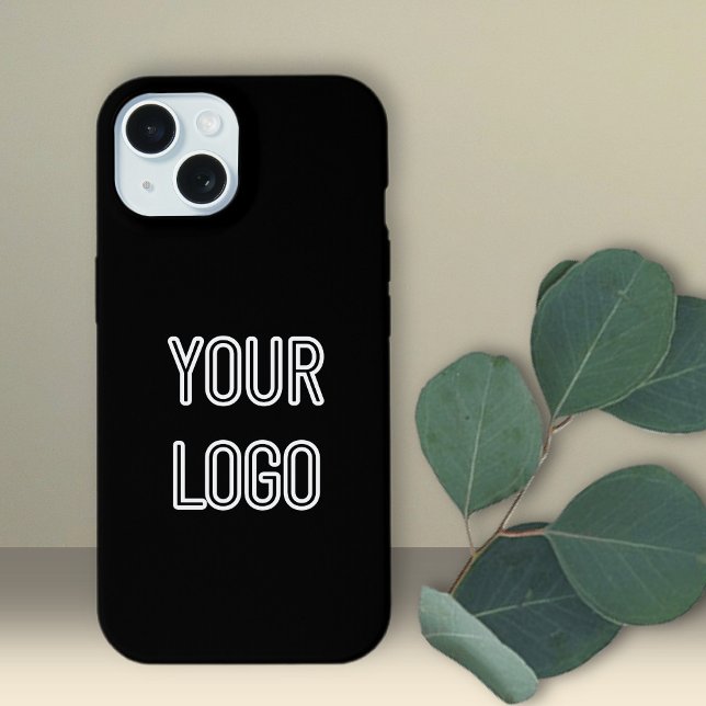 Coque iPhone 15 Votre logo | Remplacement simple de logo (Créateur téléchargé)