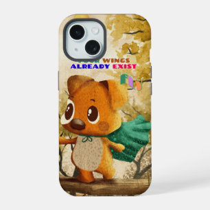 Coque iPhone 15 Vous avez des ailes, volez simplement Citation ins