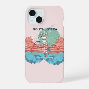 Coque iPhone 15 Voyage en Corée du Sud Séoul Art