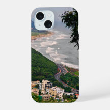 Vue de la plage de Vizag depuis Kailasgiri