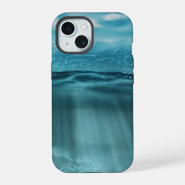 Coque iPhone 15 Vue de l'océan profond (Verso)