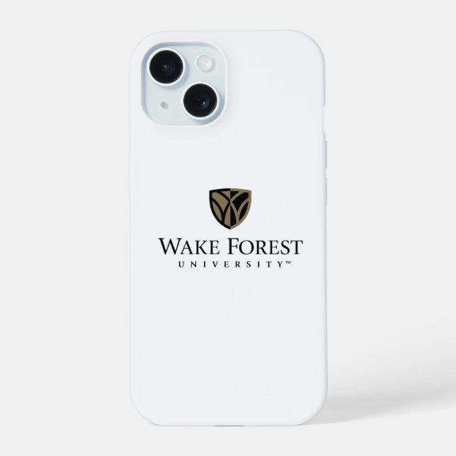 Coque iPhone 15 Wake Forest University Wordmark (Verso)