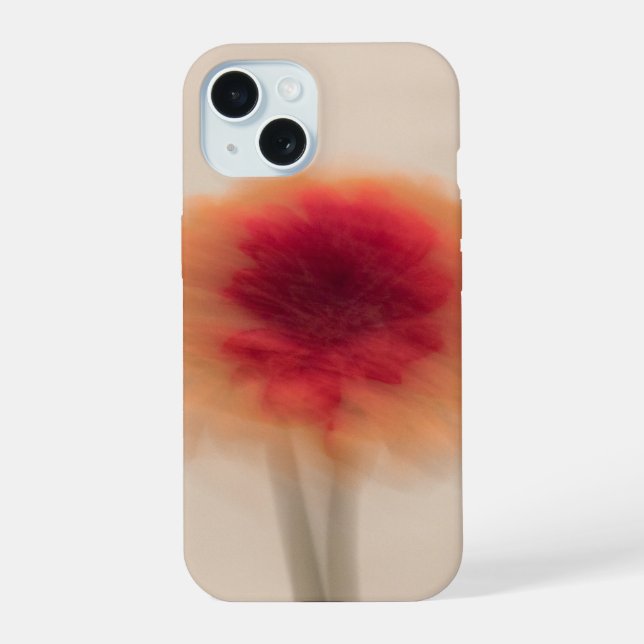 Coque iPhone 15 Warm Neutral Abstract Floral Phone Case (Verso)