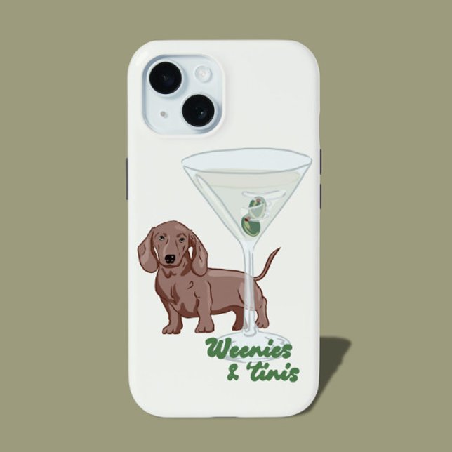Coque iPhone 15 Weenies & Martinis (Créateur téléchargé)