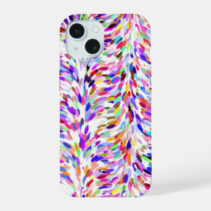 Coque iPhone 15 Whimsical Summer Colors Peinture Splatter Art Moti