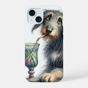 Coque iPhone 15 Wolfhound Irlandais Avec Soda Rétro