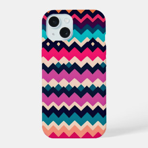 Coque iPhone 15 Zigzag Chevron Design Motif coloré