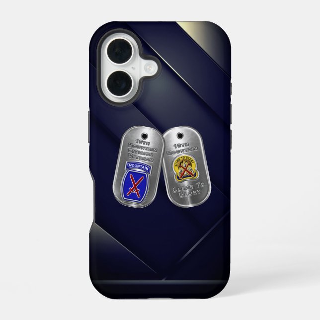Coque iPhone 16 10e division de montagne  (Verso)