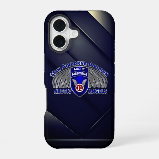 Coque iPhone 16 11e division aéroportée  (Verso)