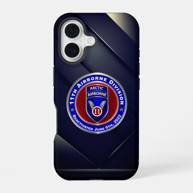 Coque iPhone 16 11e division aéroportée  (Verso)